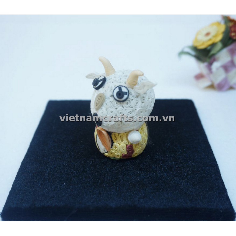 Quilling Animal 16 Goat - Vietnam Crafts, Wholesale 3D Pop Up Cards,  Buffalo Horn Jewelry