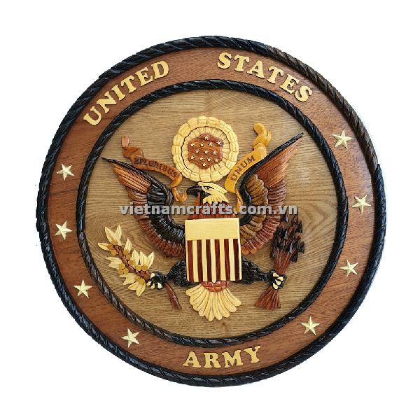 3D Wood Wall Art - Marines Seal American Flag