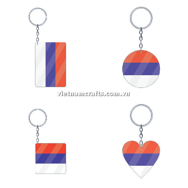 England Flag Double Sided Acrylic Keychains - Vietnam Crafts