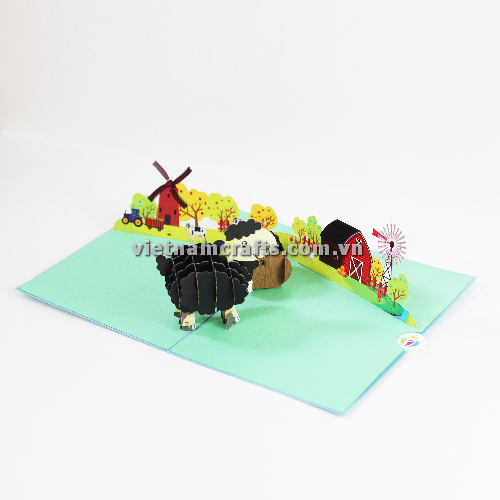 Animals Pop Up card 10 - Vietnam Crafts, Wholesale 3D Pop Up Cards